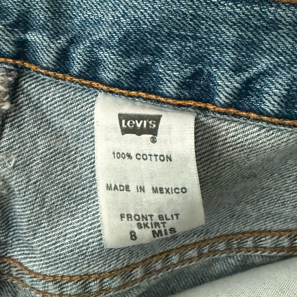 Levi's Blue Denim Skirt - Picture 8 of 10